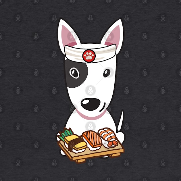 Sushi Chef Bull Terrier by Pet Station